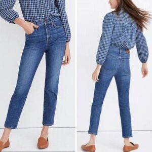 NWOT madewell stovepipe jeans antoine wash‎